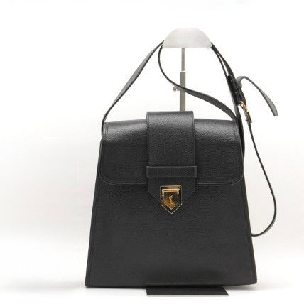 Saint Laurent YSL Shoulder Bag - Black, Leather 