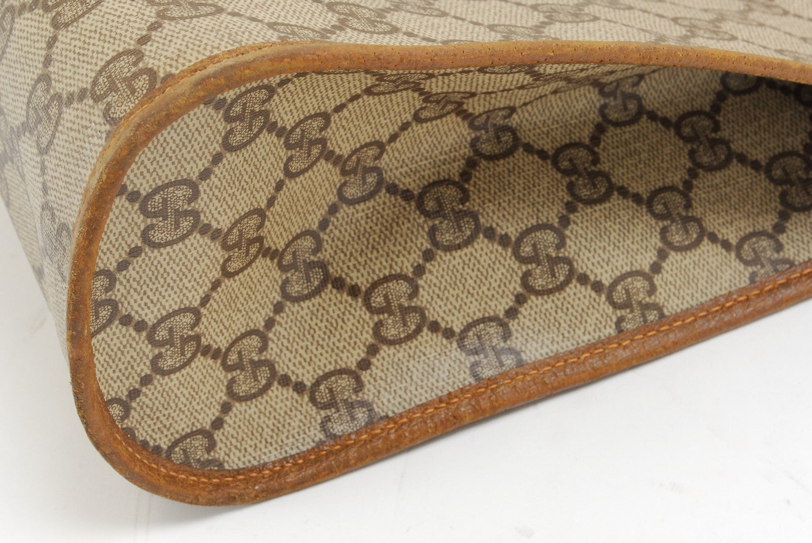 Gucci Vintage GG Supreme Shoulder Bag - Brown, PVC Leather 