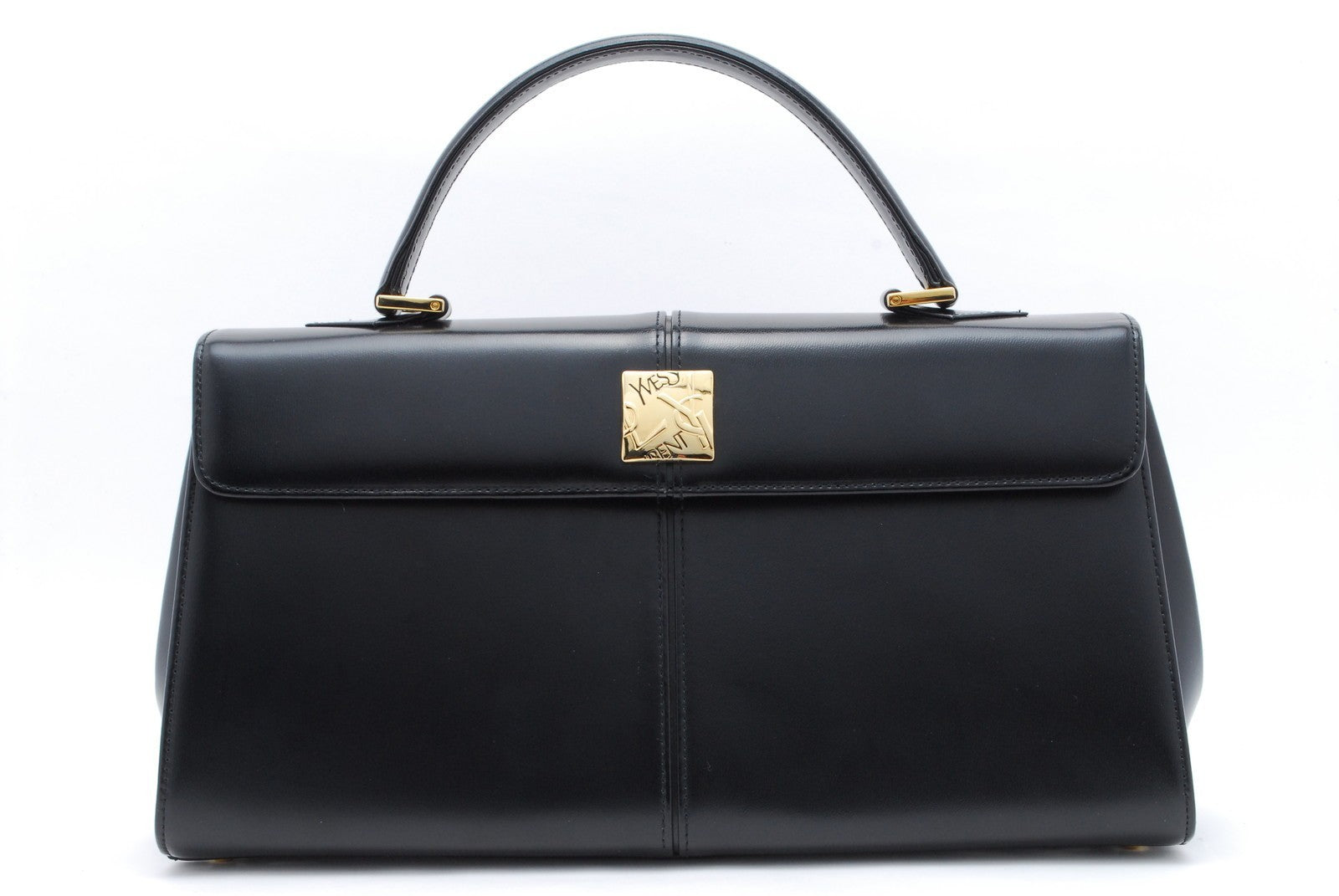 Saint Laurent Yves Saint Laurent Tote Hand Bag - Black, Leather