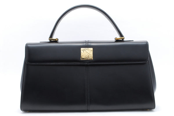 Saint Laurent Yves Saint Laurent Tote Hand Bag - Black, Leather 