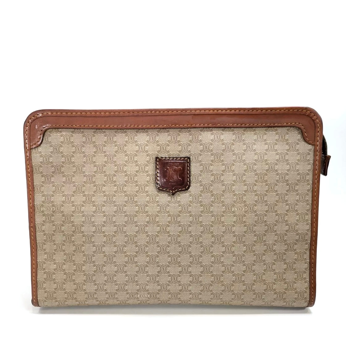 CELINE Vintage Clutch Macadam