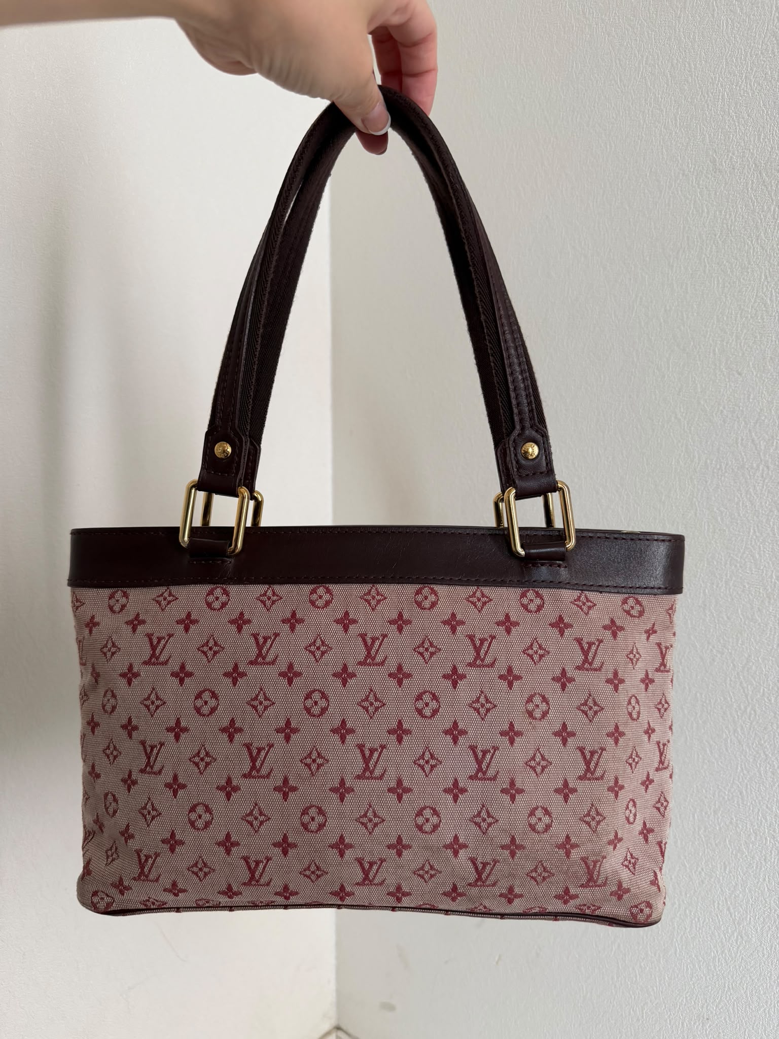 Louis Vuitton Monogram Mini Lucille PM Handbag - Cerise, Monogram Canvas
