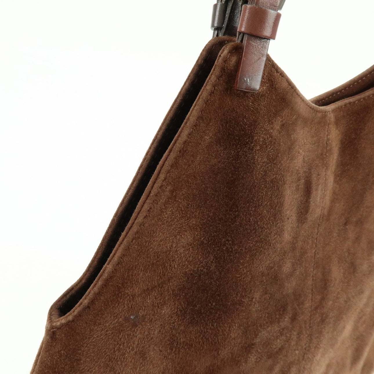 FENDI Suede Tote Shoulder Bag