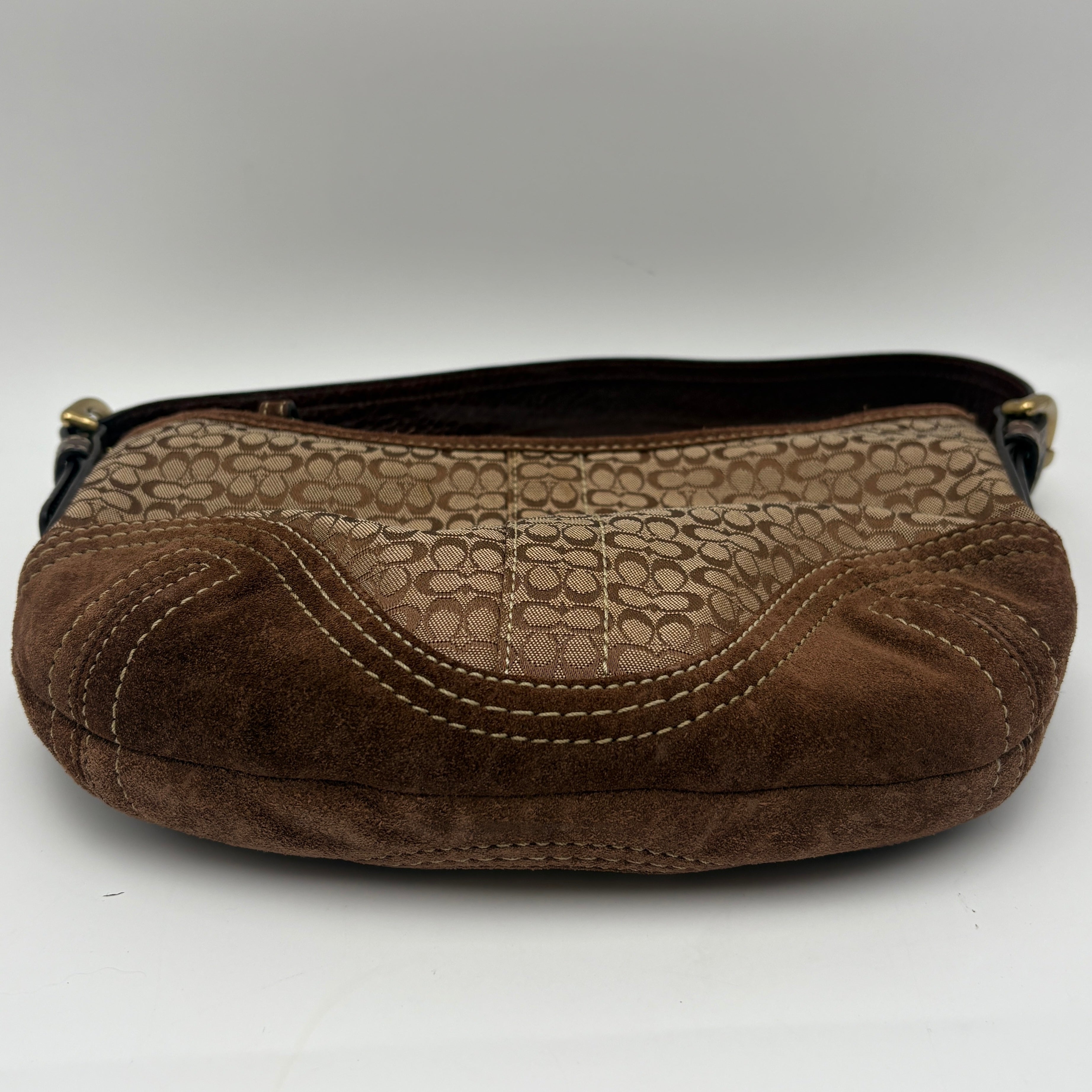 Coach Signature Suede Bag