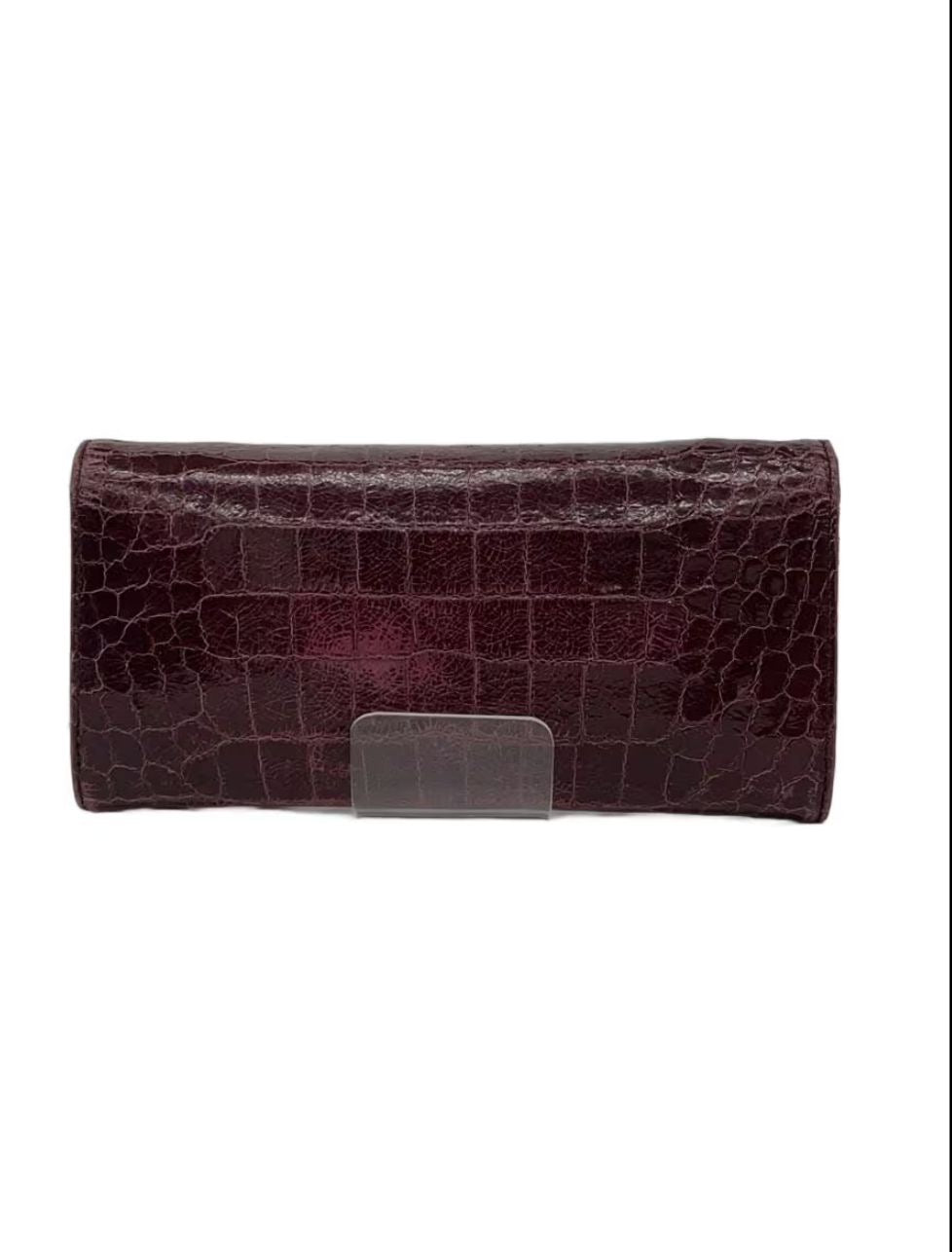 Miu Miu Croco purple wallet