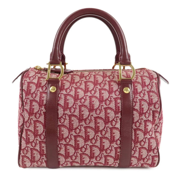 Dior Trotter Boston burgundy bag