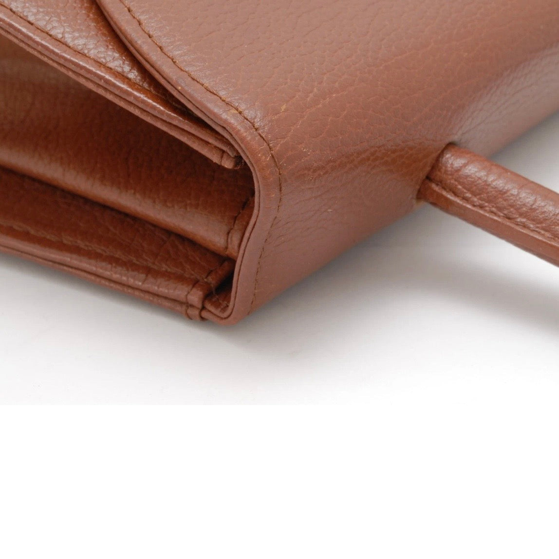 Saint Laurent Stitch Cassandra Handbag - Brown, Leather