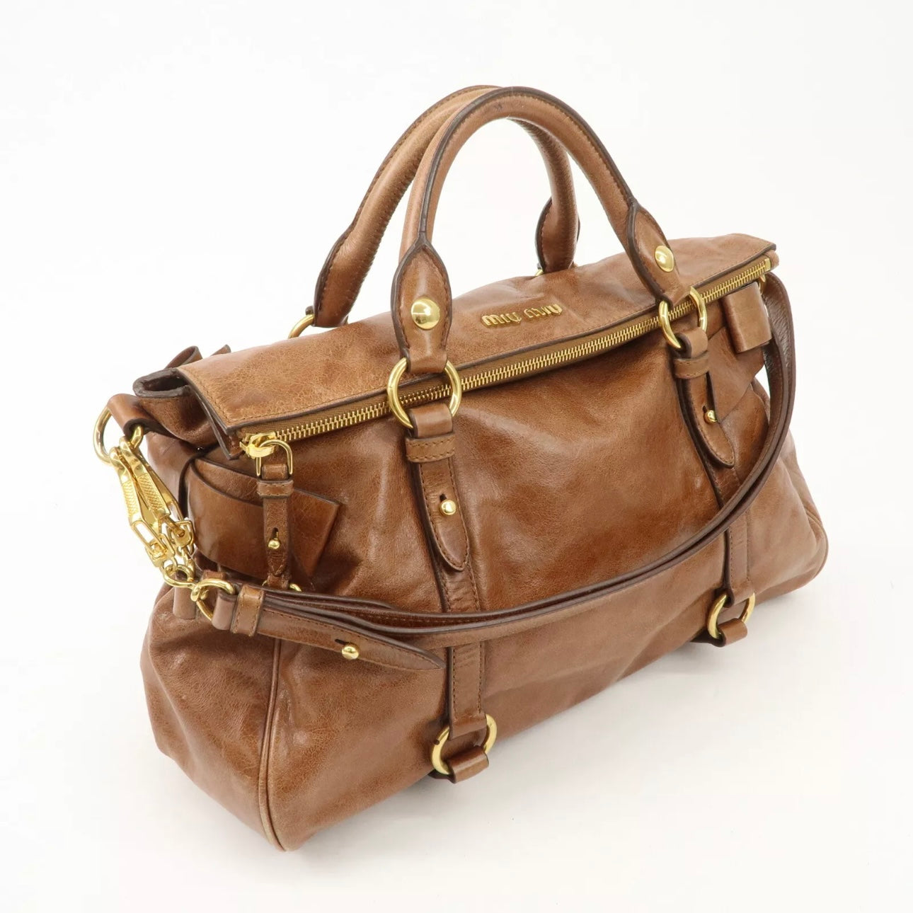 MIU MIU Leather 2Way Shoulder & Hand Bag