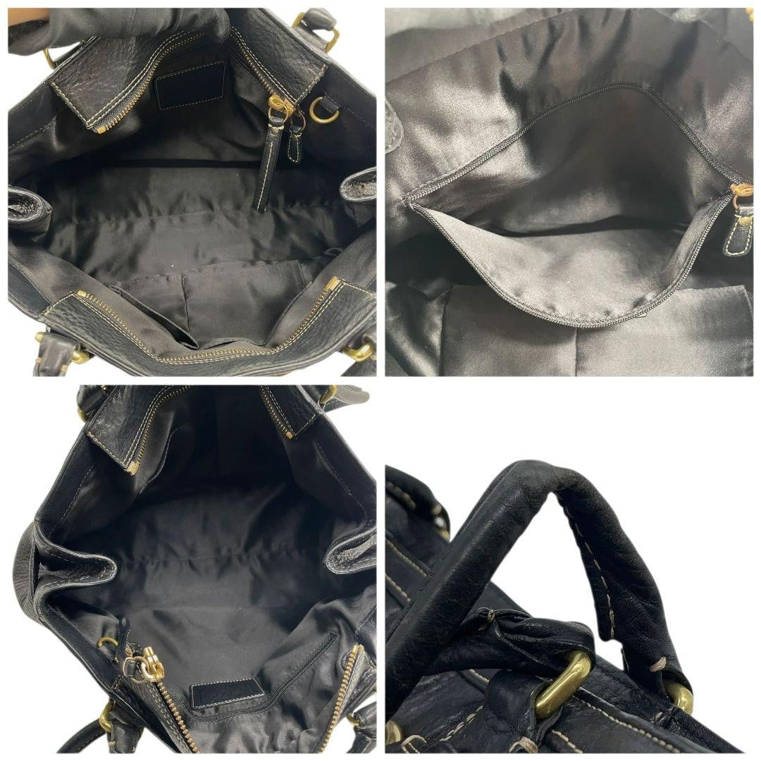 Coach T8 Handbag - Black, Leather