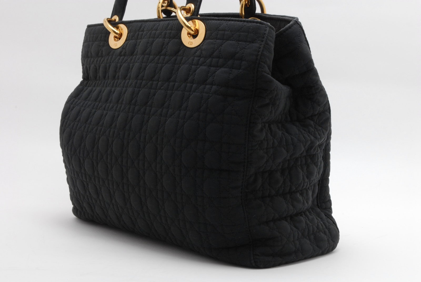 Christian Dior Lady Dior Handbag - Black, Nylon