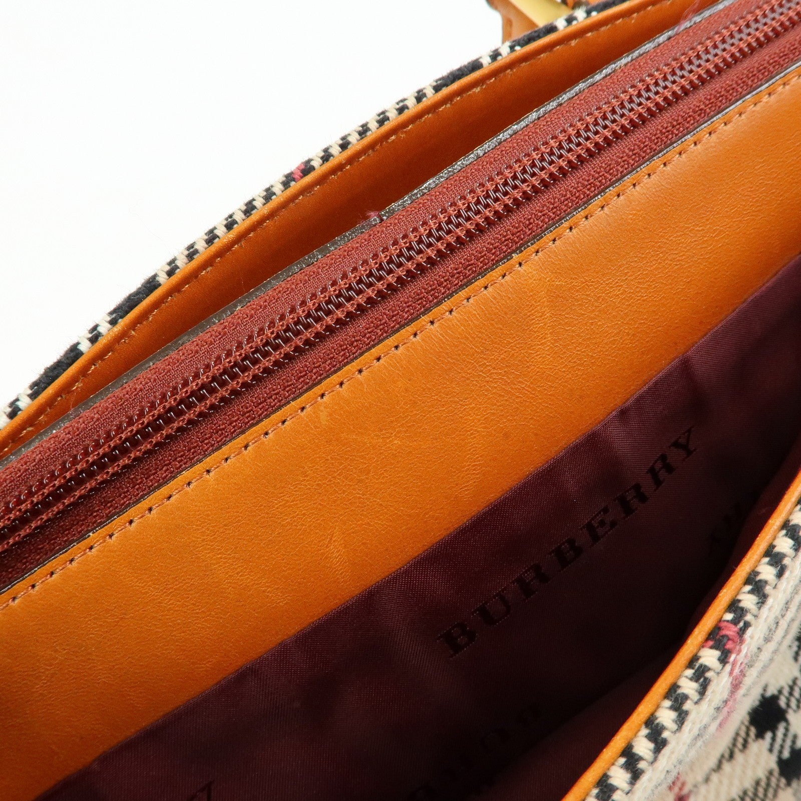 Burberry Nova Plaid Tote Bag - Beige, Canvas
