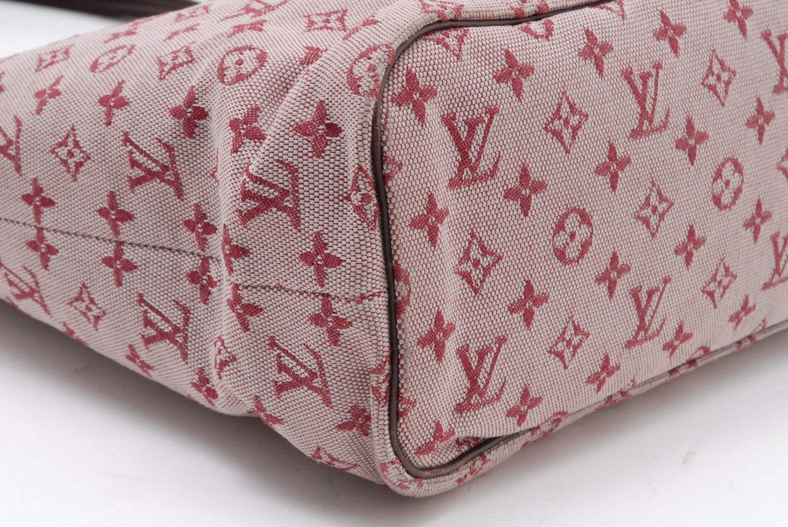 Louis Vuitton Lucille GM Tote Bag - Red Beige Brown, Canvas