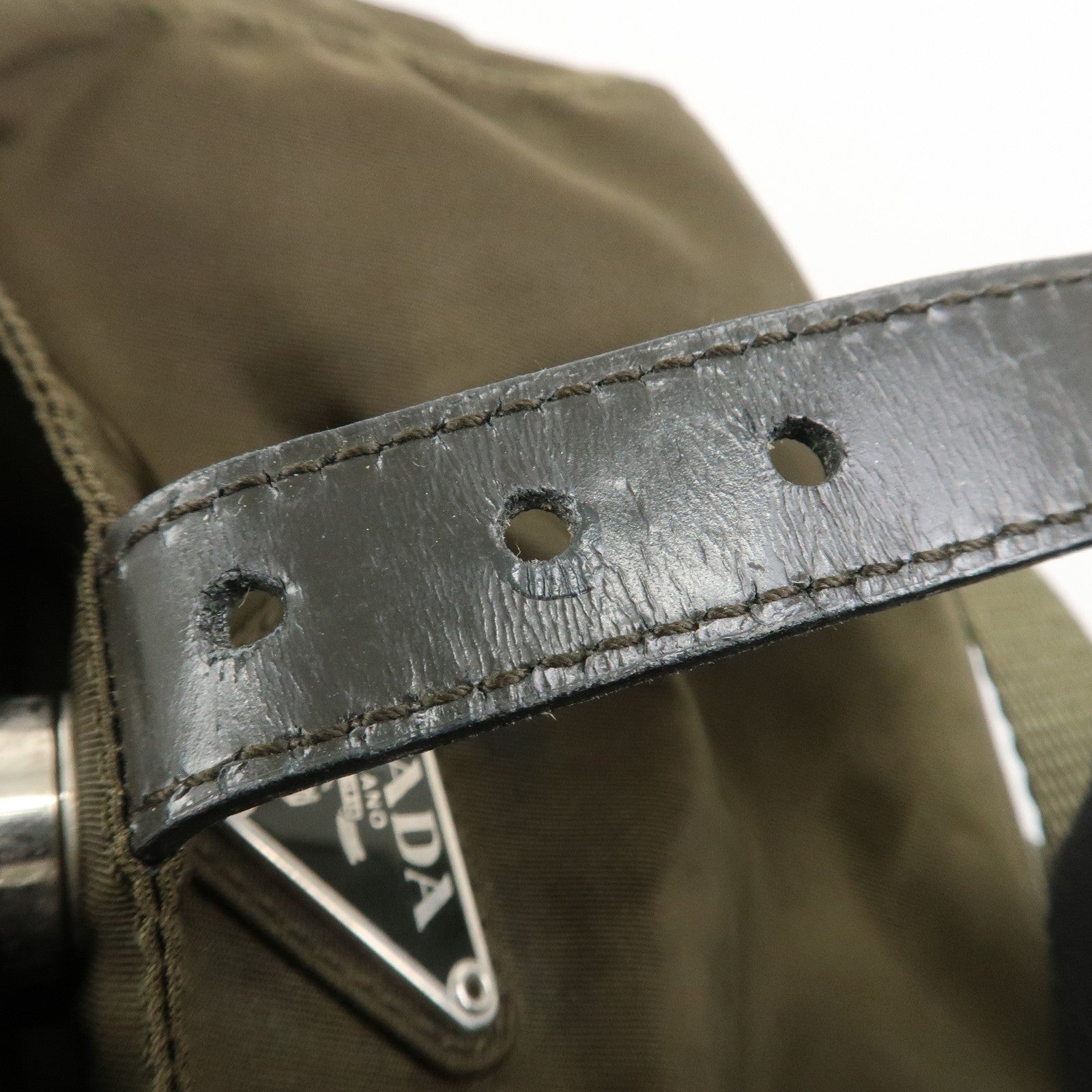 Prada Backpack - Khaki, Nylon and Leather