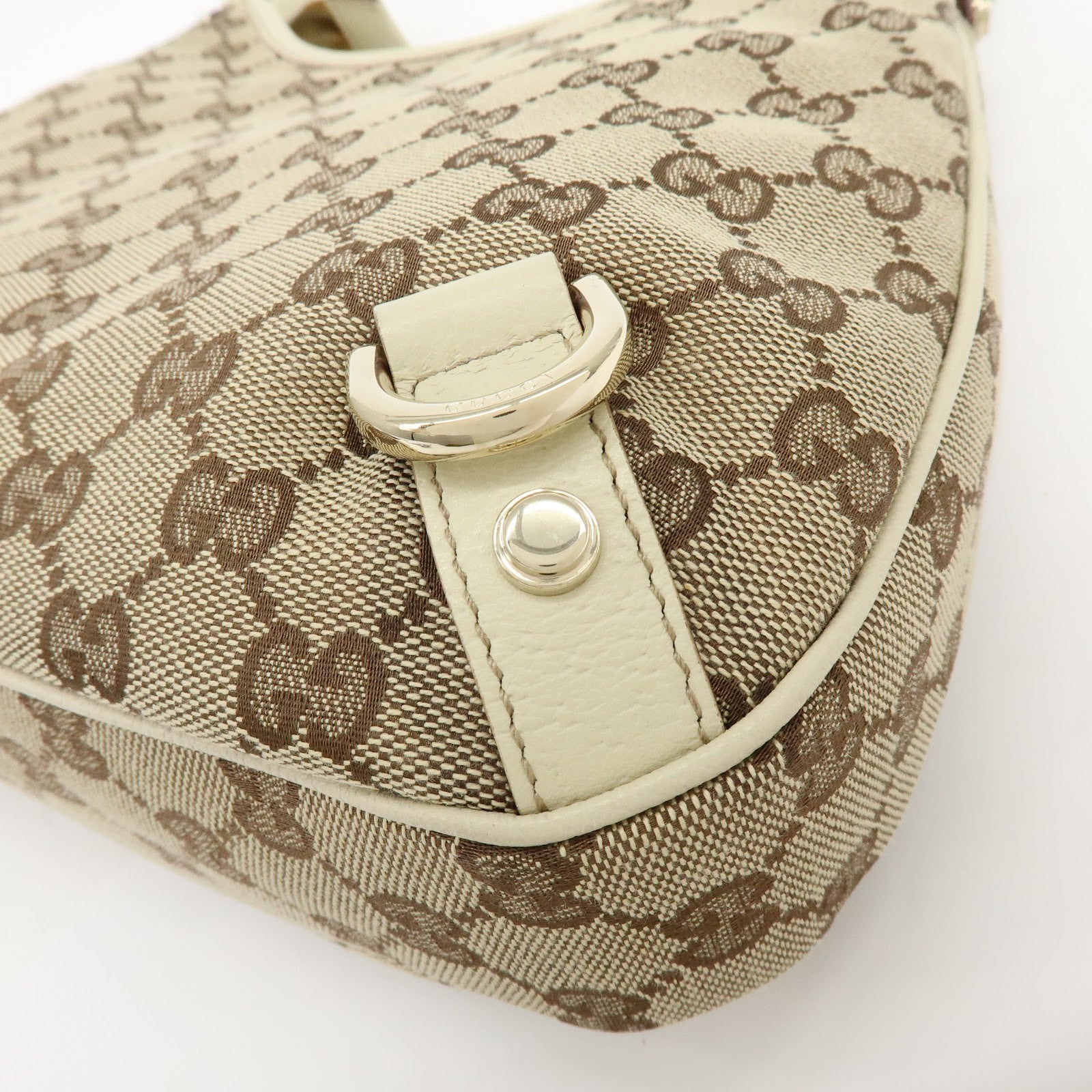 Gucci Abbey Hobo Shoulder Bag - Beige, GG Canvas and Leather