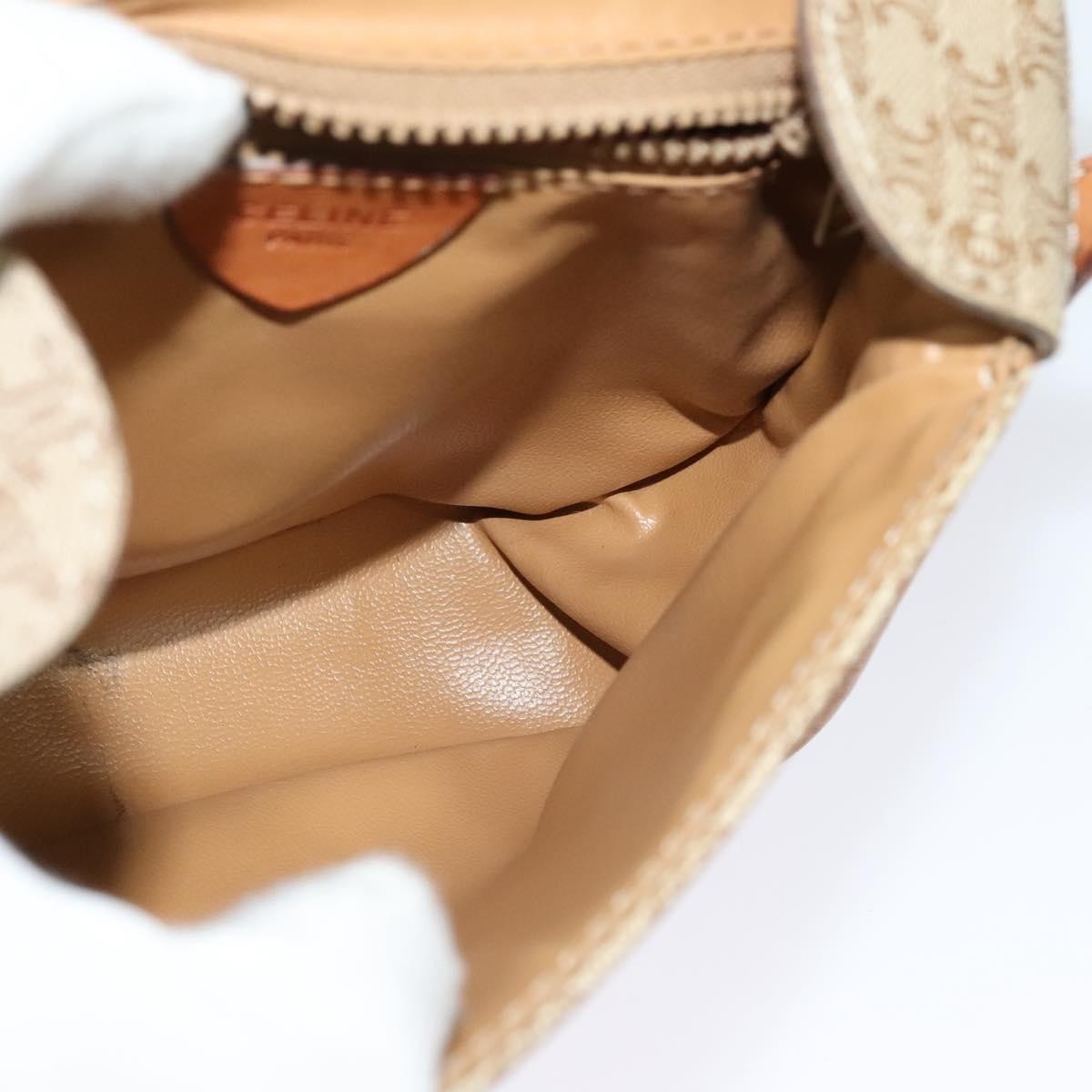 Celine Macadam Shoulder Bag - Beige/Gold, PVC Leather