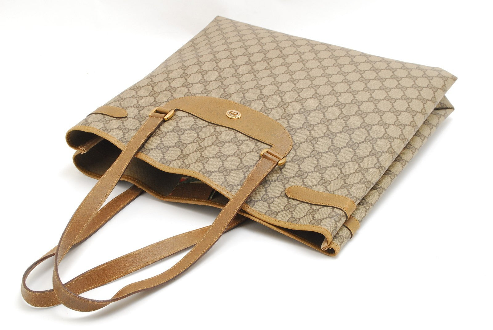 Gucci Vintage GG Supreme Shoulder Bag - Brown, PVC Leather
