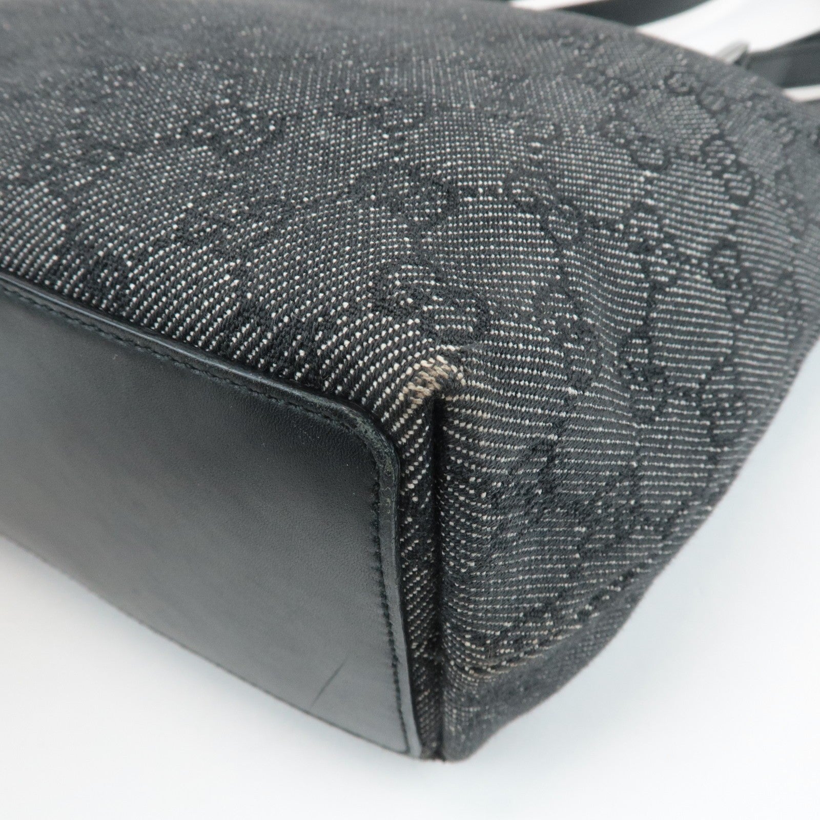 Gucci GG Canvas Tote Bag - Black, Leather