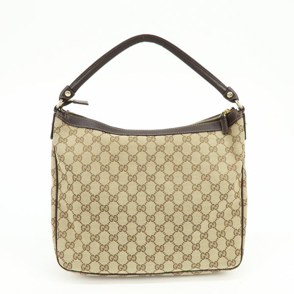 Gucci Shoulder Bag - Beige, Canvas Leather
