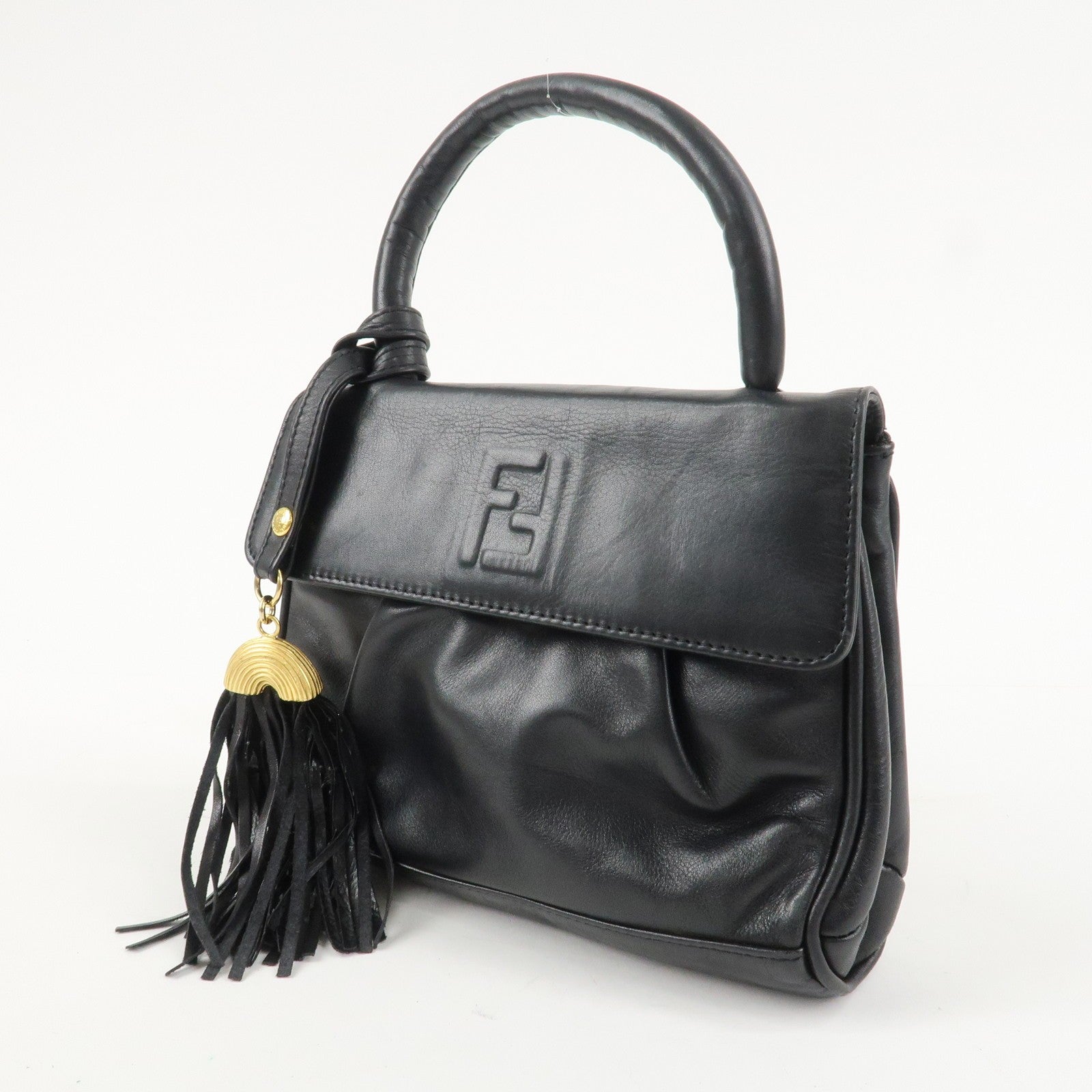 Fendi Hand Bag - Black, Leather
