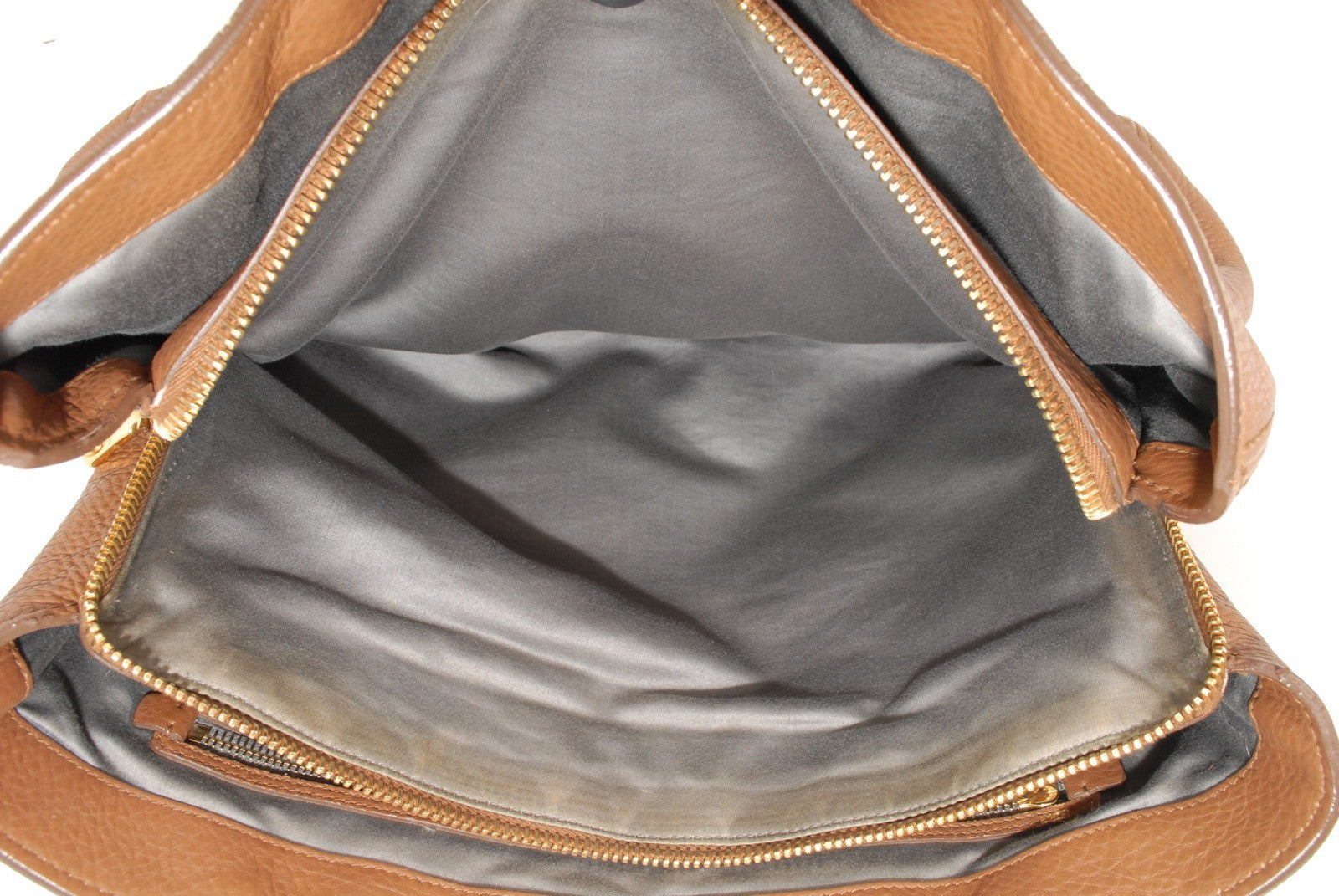 Miu Miu Vitello Lux Tote Handbag - Brown, Leather