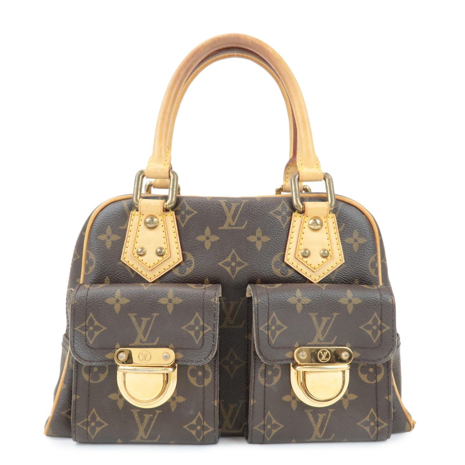 Louis Vuitton Monogram Manhattan PM Handbag - Brown, Monogram Canvas