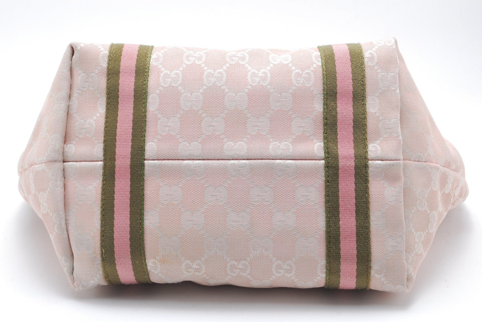 Gucci Sherry Line Hand Tote Shoulder Bag - Pink, Canvas