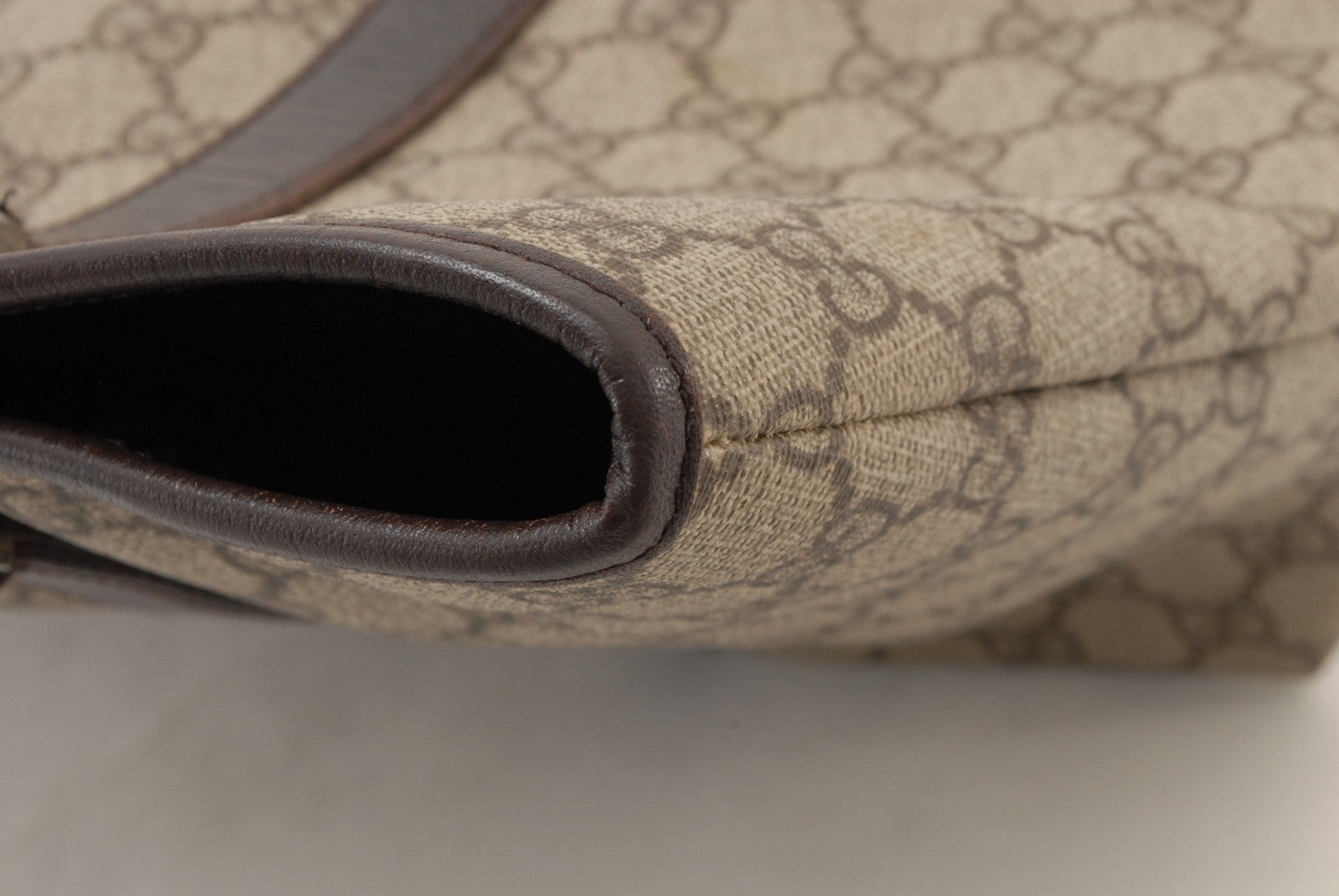 Gucci GG Canvas Tote Bag - Beige Brown, PVC Leather
