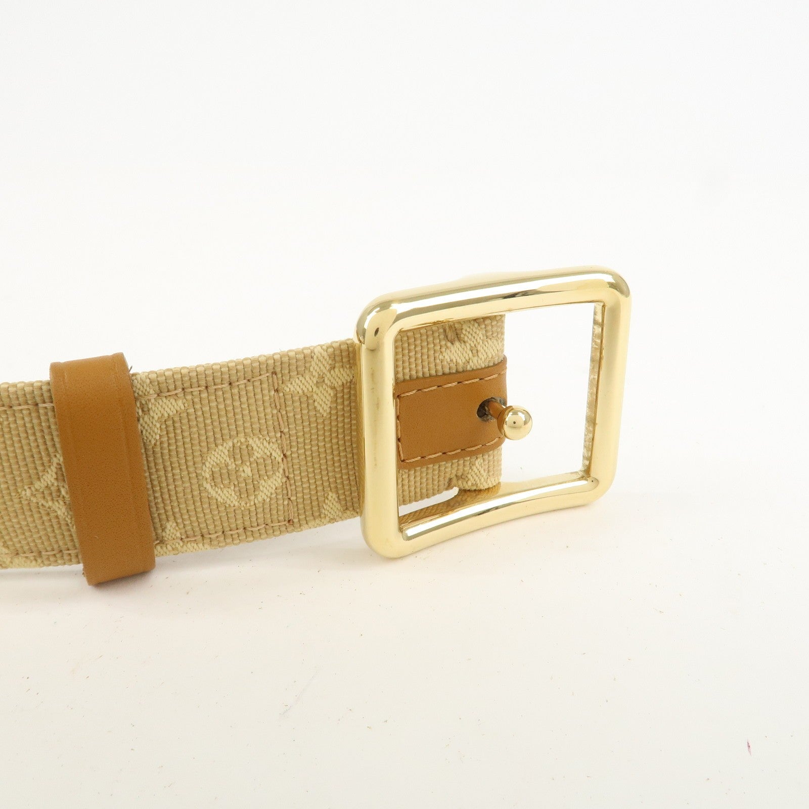 Louis Vuitton Monogram Mini Canvas Ceinture 75/30 Belt - Beige, Canvas
