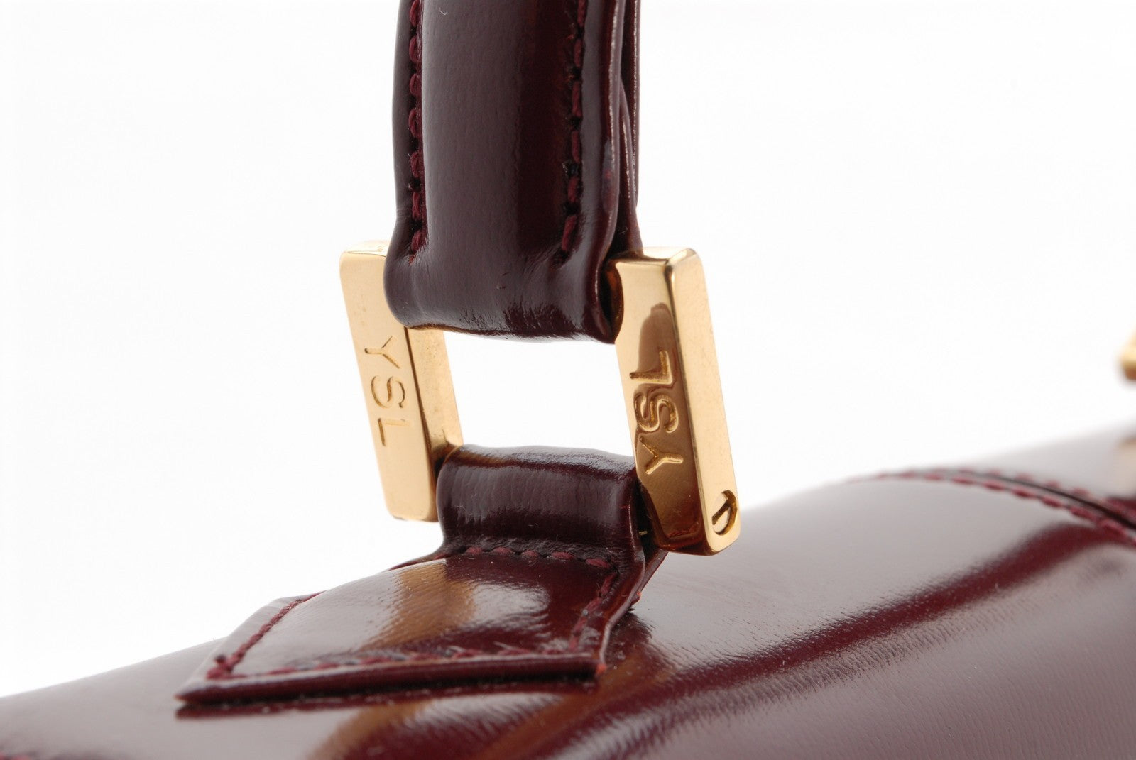 Yves Saint Laurent YSL Shoulder Bag - Burgundy, Leather