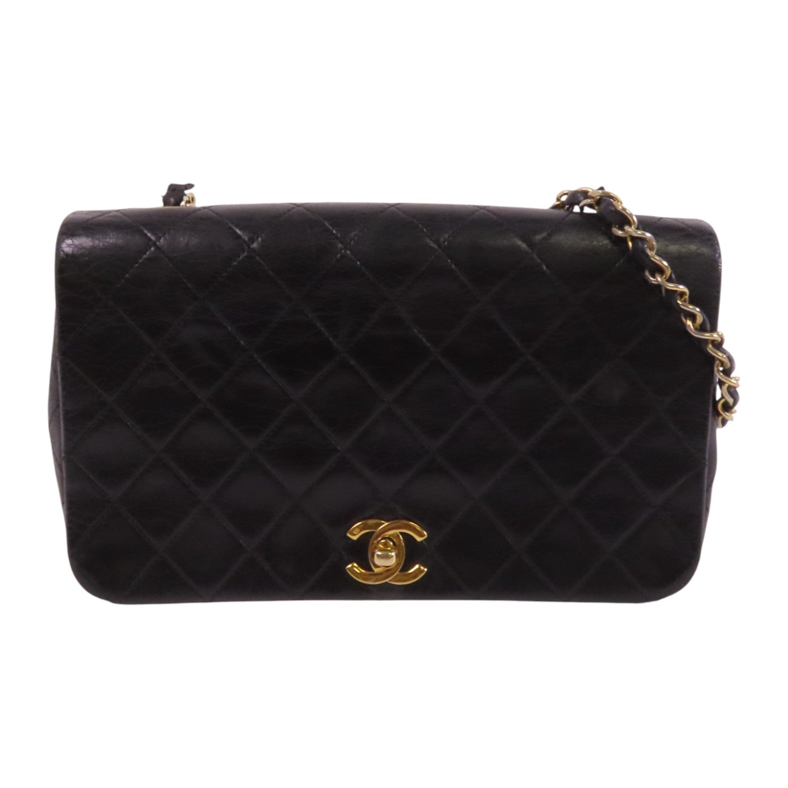 CHANEL CC GHW Shoulder Bag - Black, Lambskin