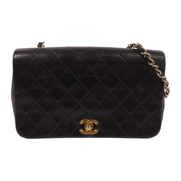 CHANEL CC GHW Shoulder Bag - Black, Lambskin