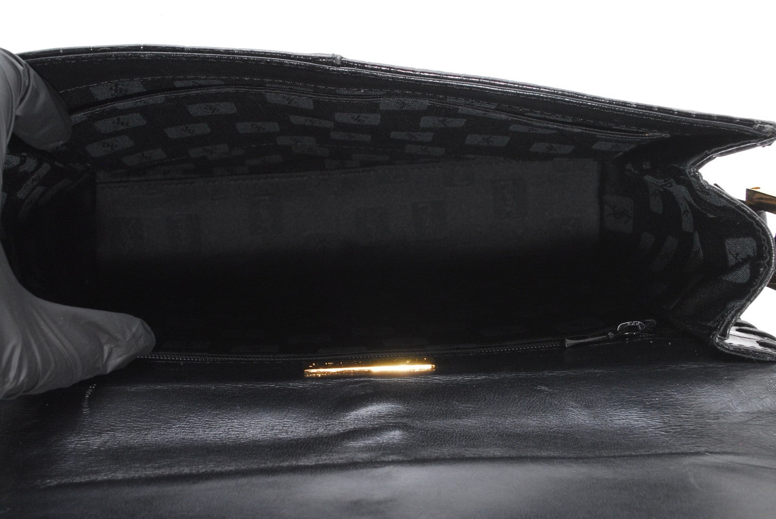 Saint Laurent YSL Shoulder Bag - Black, Leather 