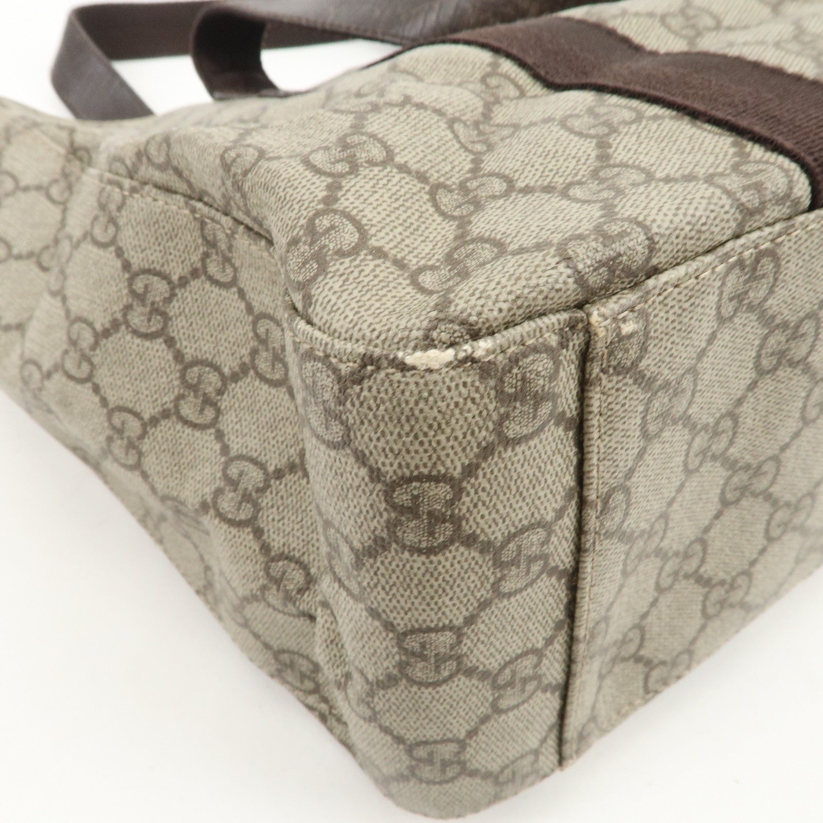 Gucci Tote Bag - Brown, GG Supreme Canvas Leather