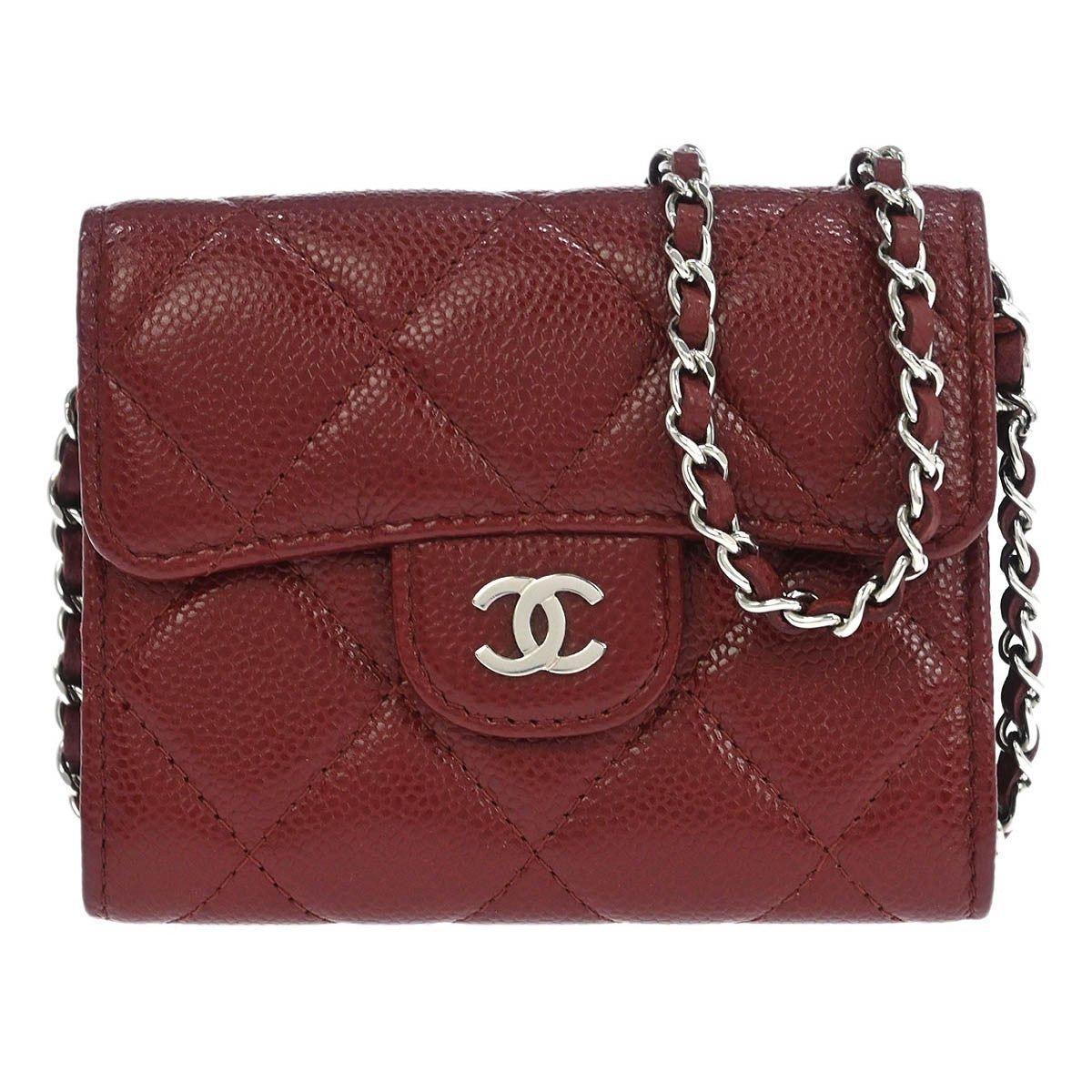 Chanel WOC Wallet On Chain Shoulder Bag - Bordeaux, Leather