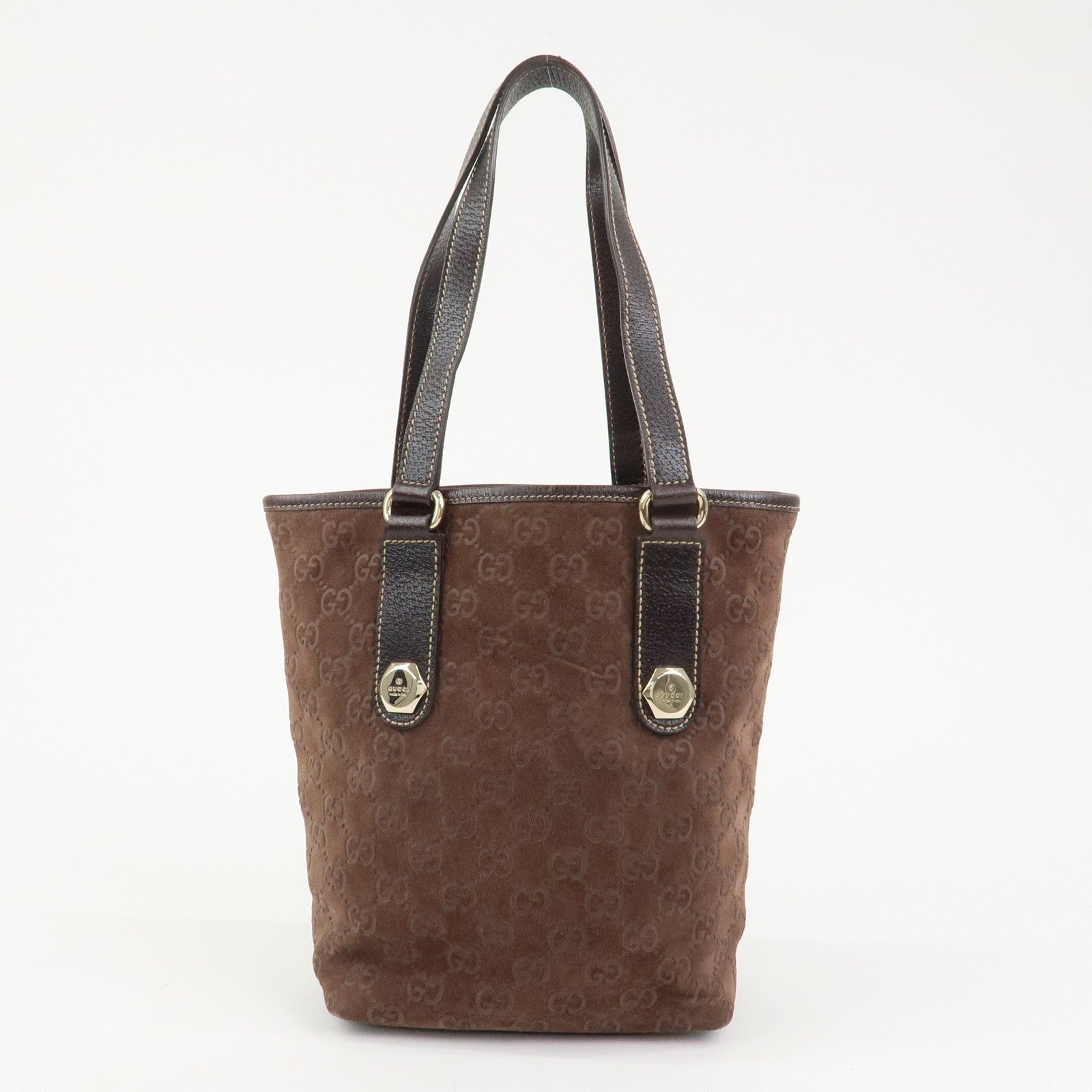 Gucci Tote Bag - Brown, Suede Leather