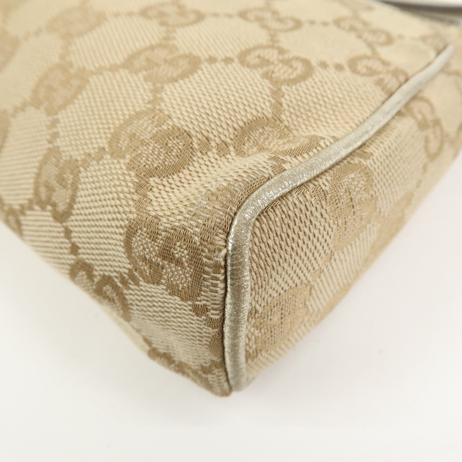 Gucci Abbey Hand Bag - Beige Gold, GG Canvas Leather