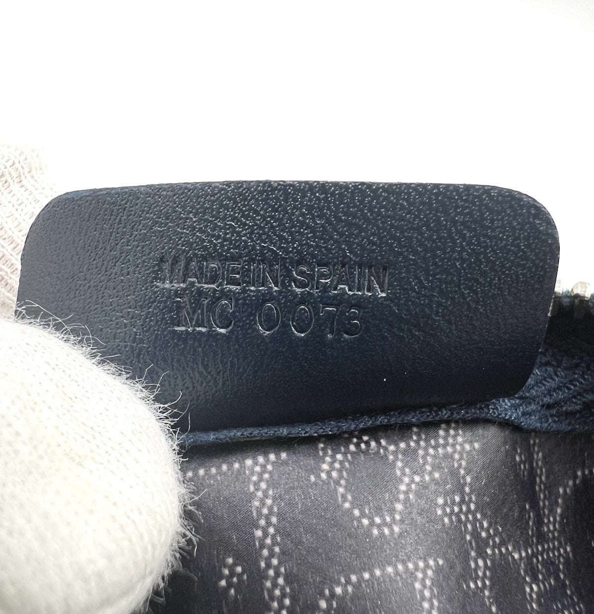 Christian Dior Trotter Mini Pouch Clutch Bag - Navy, Canvas