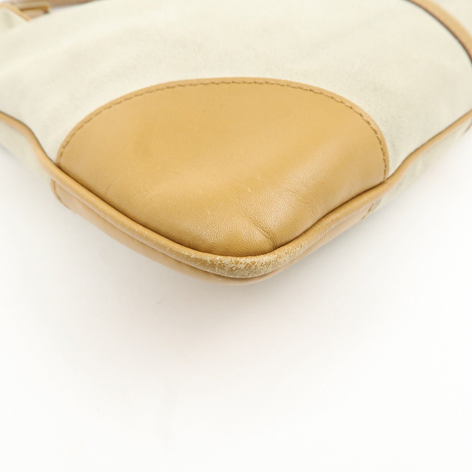 Gucci Bamboo Shoulder Bag - Gray Brown, Suede Leather