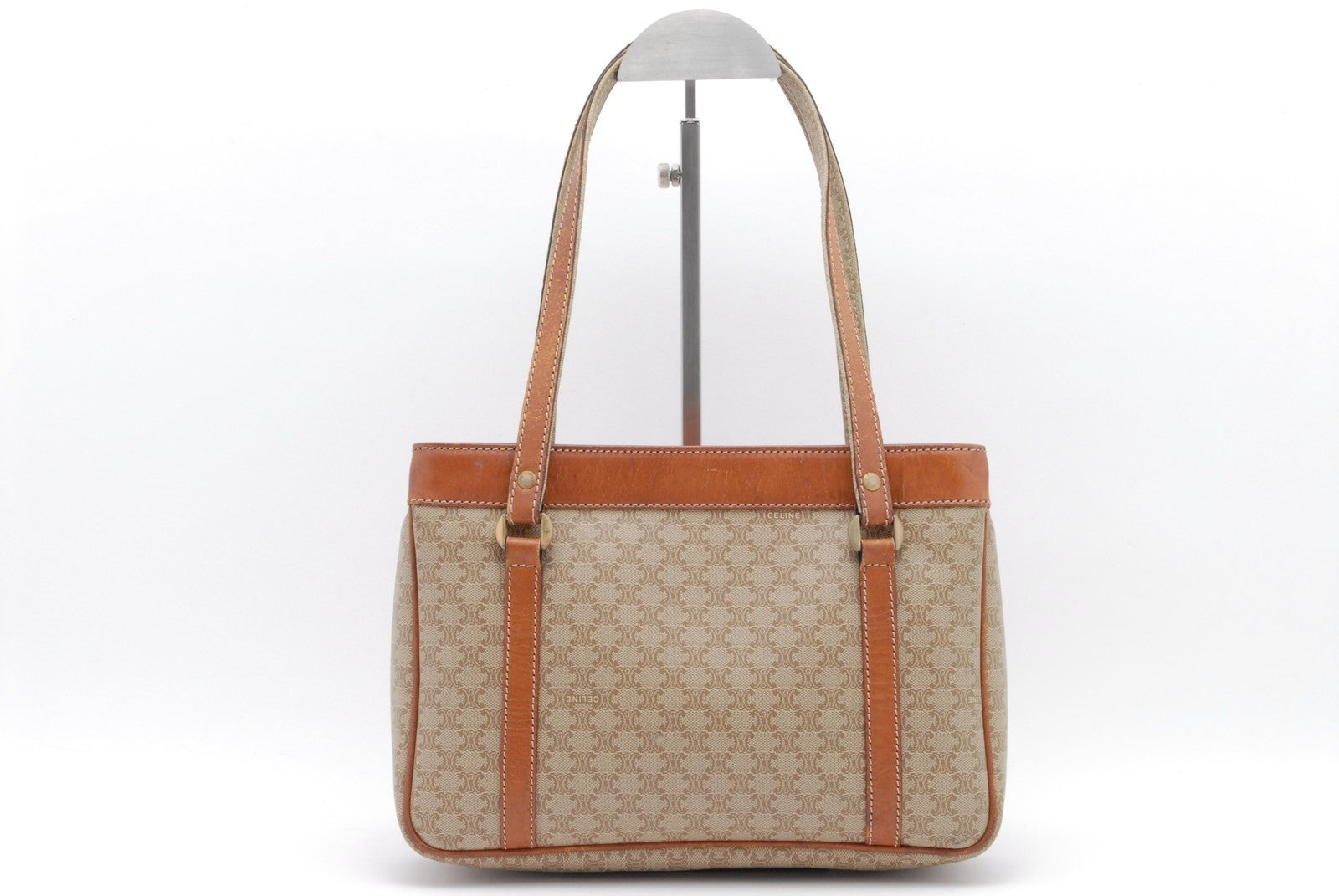 Celine Macadam Tote Bag - Beige, PVC Coated Canvas