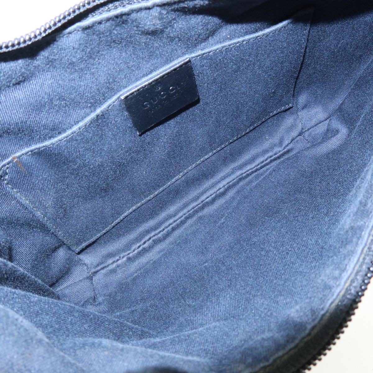 Gucci Shoulder Bag - Black, Leather and GG Denim