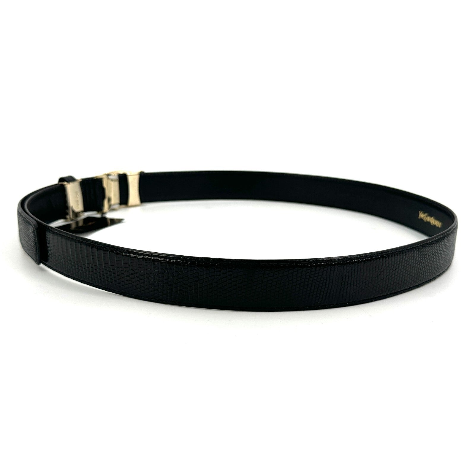 Saint Laurent YSL Belt - Black, Leather