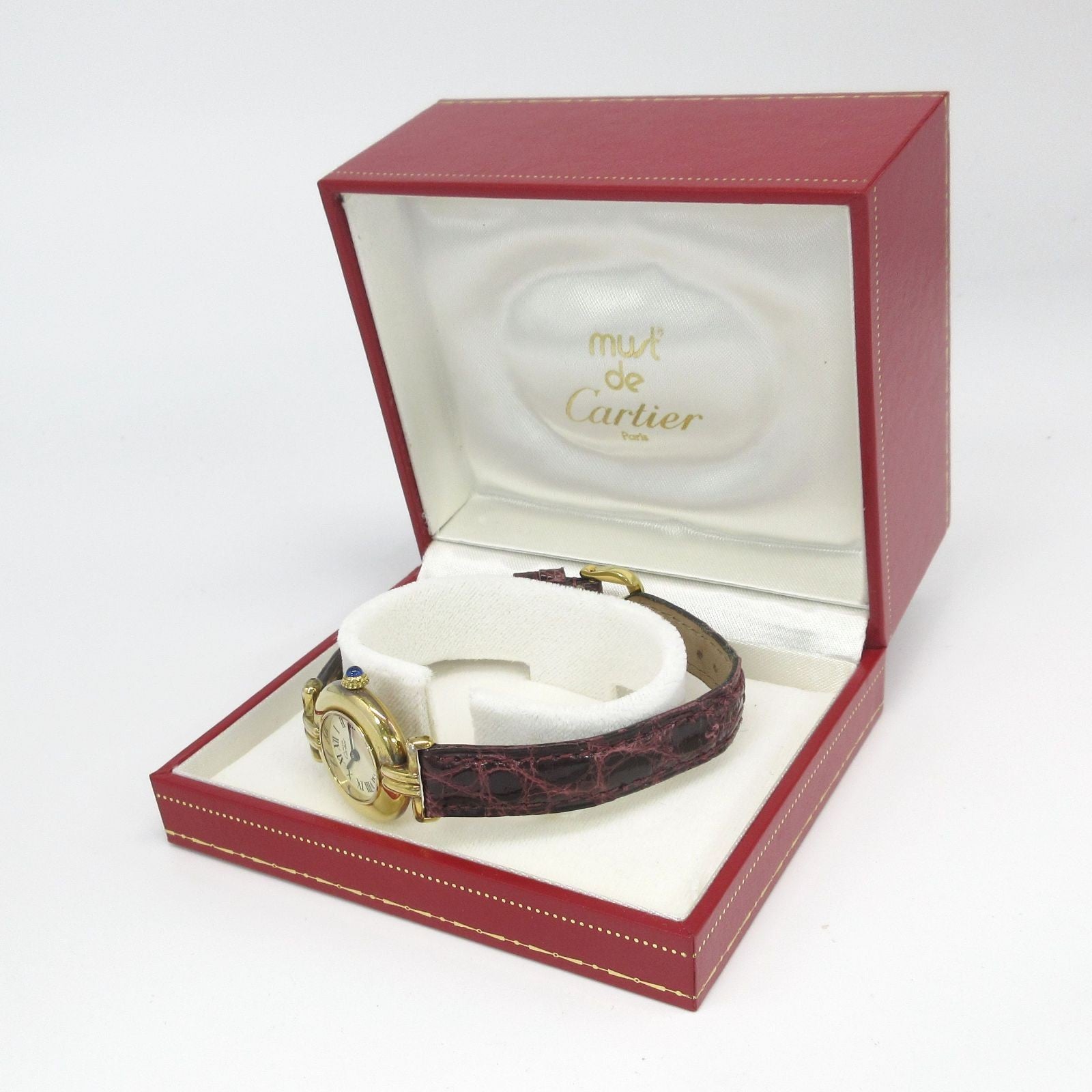 Cartier Must Colisee 590002 Watch - White, Leather
