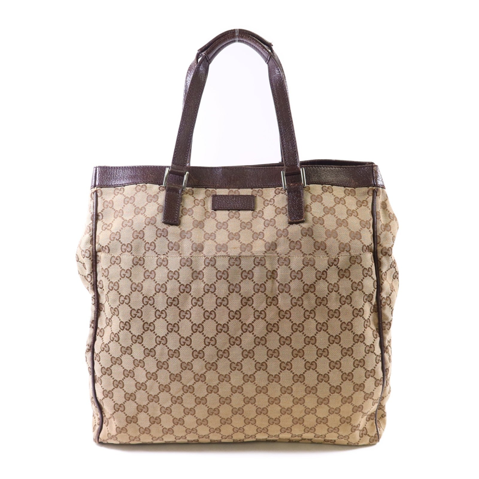 Gucci GG SHW Tote Bag - Brown, Canvas 