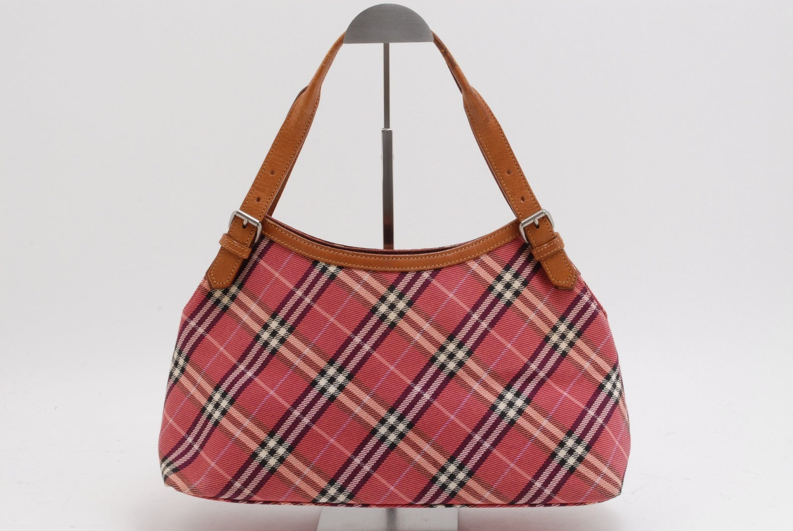 Burberry Nova Check Shoulder Bag - Pink, Canvas