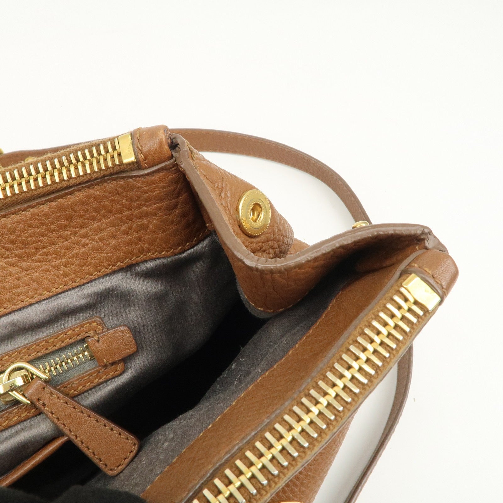 Miu Miu Hand Bag - Brown, Leather