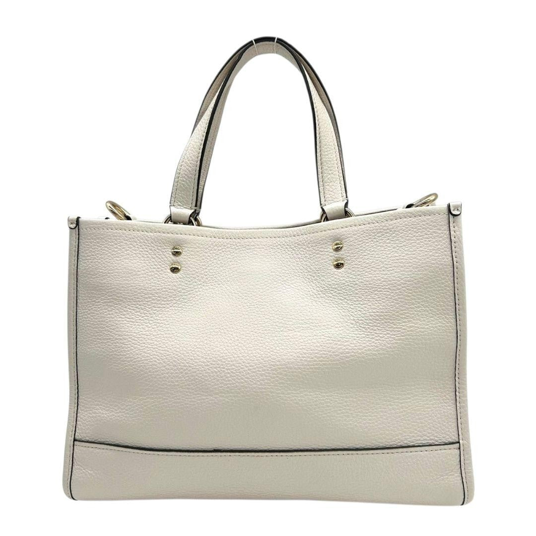 Coach S45 Handbag - White, Leather