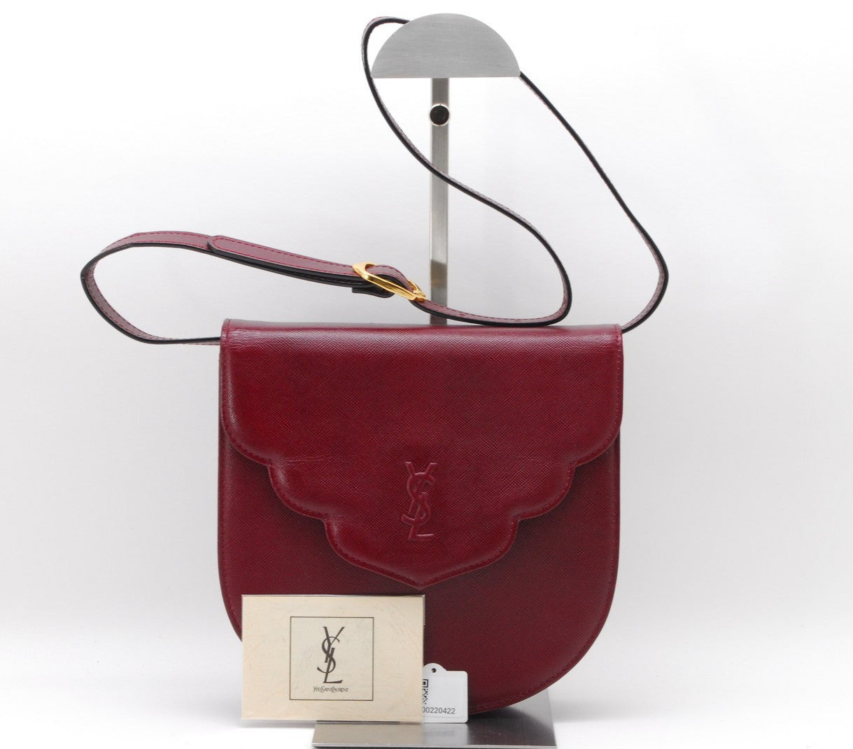Saint Laurent Yves Shoulder Bag - Red Bordeaux, Leather
