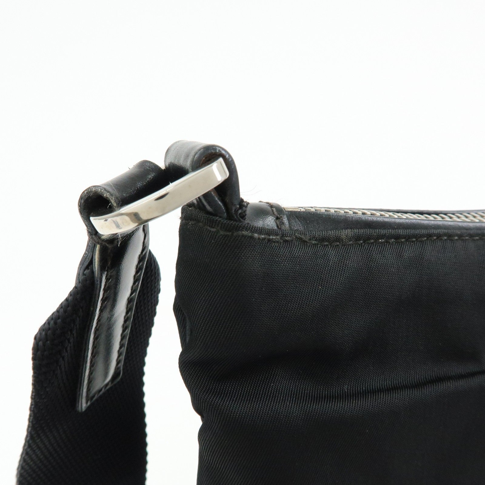 Prada Shoulder Bag - Black, Nylon and Leather