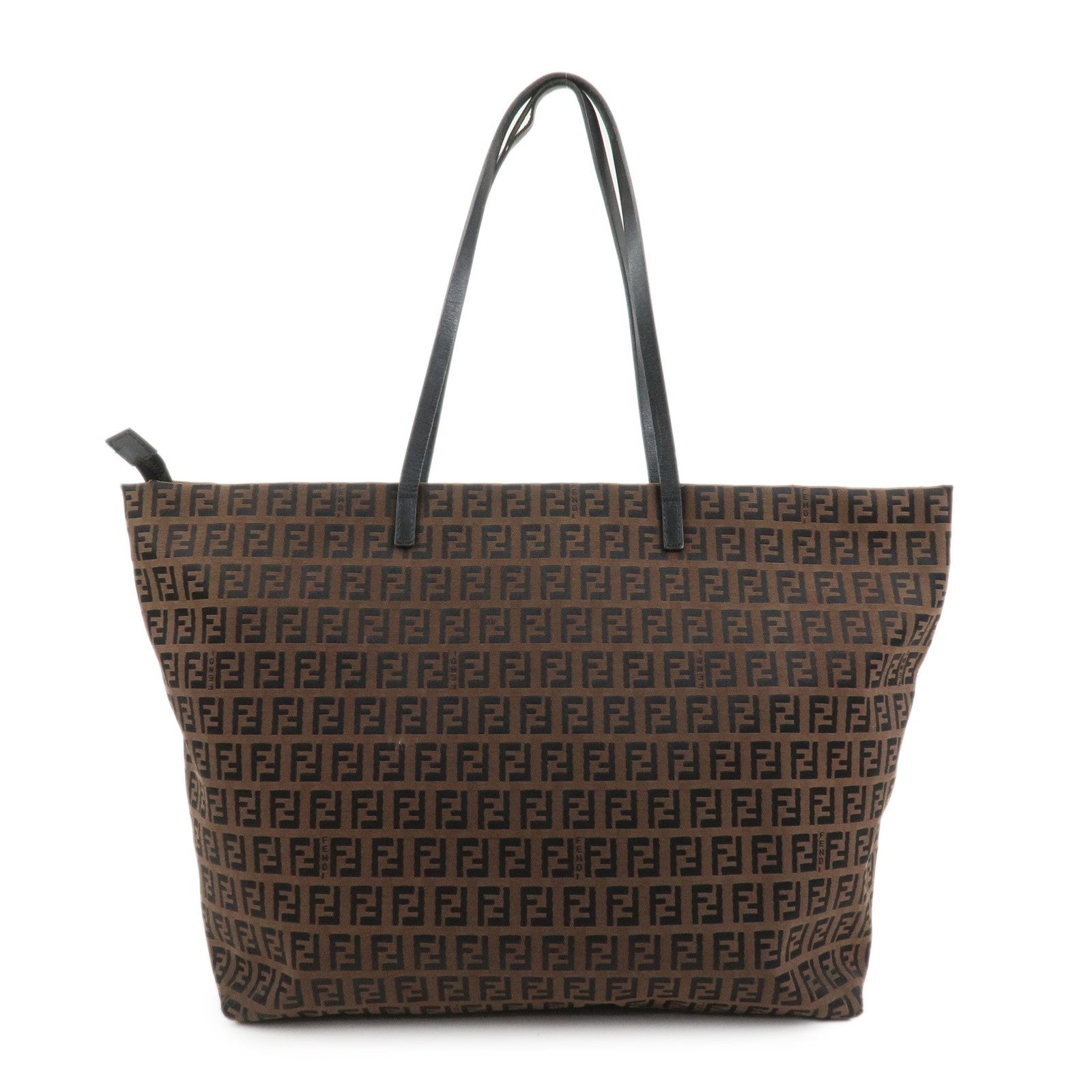 Fendi Zucchino Tote Bag - Brown, Canvas and Leather