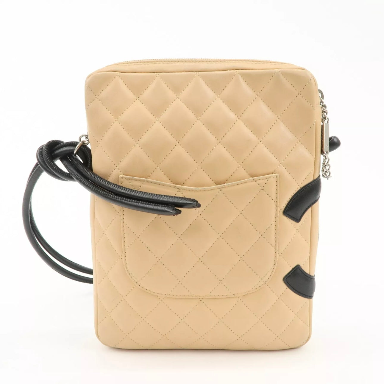 CHANEL Cambon Line Lambskin Shoulder Bag